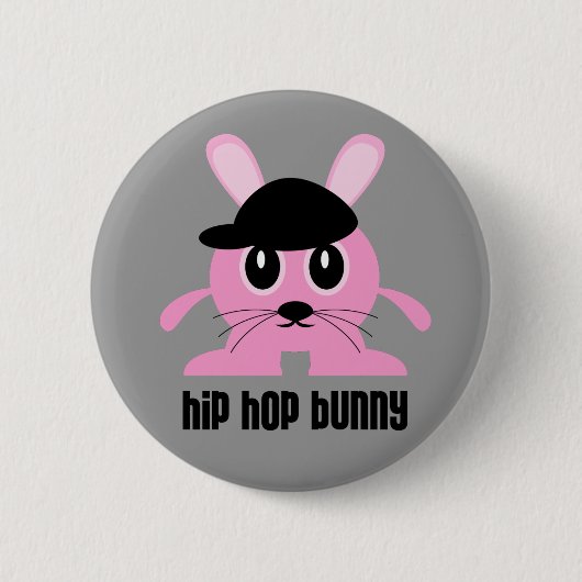 Hip Hop Bunny Button (Voorkant)