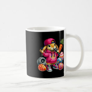 Hip Hop Bunny Pasen Eieren Microfoon Vibe Koffiemok