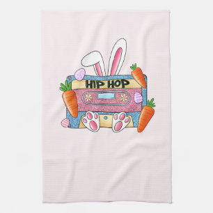 Hip Hop Cassettebandje Bunny Theedoek