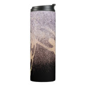 Hip Hop Chain Faux Sparkles Monogramme Name Thermosbeker (Gedraaid links)