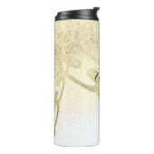 Hip Hop Chain Faux Sparkles Monogramme Name Thermosbeker (Gedraaid links)