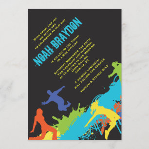 HIP HOP DANCE Bat Bar Mitswa Uitnodiging