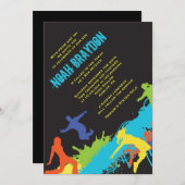 HIP HOP DANCE Bat Bar Mitzvah Invitation (Devant / Derrière)
