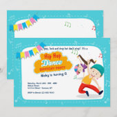 Hip Hop Dance Feestje Kaart (Voorkant / Achterkant)