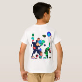 Hip Hop Dancing to 12th Birthday T-shirt (Achterkant volledig)