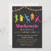 Hip hop Danse Invitation Fête d'anniversaire (Devant)