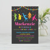 Hip hop Danse Invitation Fête d'anniversaire (Debout devant)