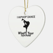 Hip Hop dansende design Keramisch Ornament (Links)