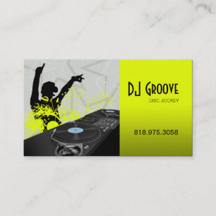 Hip Hop DeeJay Disk Jockey - Music-Visitekaartje Visitekaartje