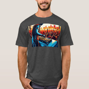 Hip Hop DJ Retro Album Bronx Party Collect T-shirt