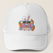 Hip-Hop Easter Bunny Mixtape – Retro Cassette Trucker Pet (Voorkant)