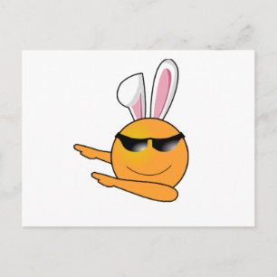Hip Hop Emoji Egg Bunny Easter Kinder Adult Feestdagenkaart