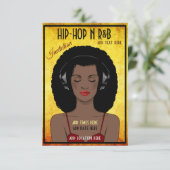 Hip hop et carte plat Invitation R&B (Debout devant)