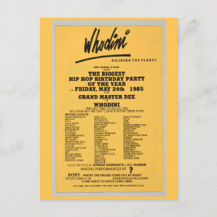 Hip Hop Flyer Briefkaart