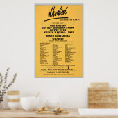 Hip Hop Flyer Poster (Keuken)
