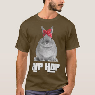 Hip Hop Gangsta Bunny Rabbit Easter T met Red Ba T-shirt