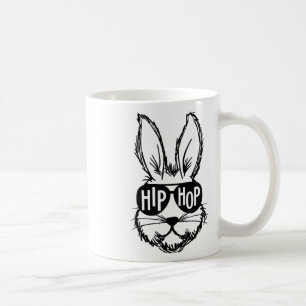 Hip Hop Gelukkig Pasen Konijn Gezicht Met Zonnebri Koffiemok