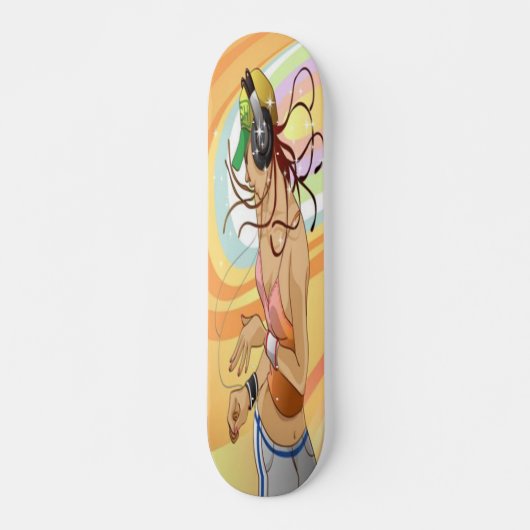 Hip Hop Girl Skateboard (Voorkant)