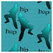 Hip Hop Girl Turquoise Stof (Close Up)