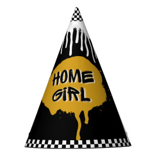 Hip Hop Gold Home Girl Eergisteren bekend Feesthoedjes