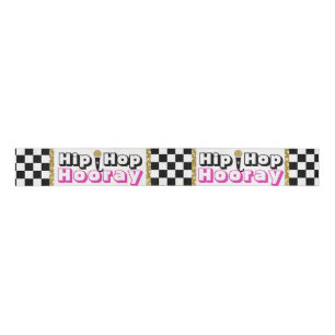 Hip Hop Hooray 90's Baby {Girl} Roze Gold Ribbon Grosgrain Lint