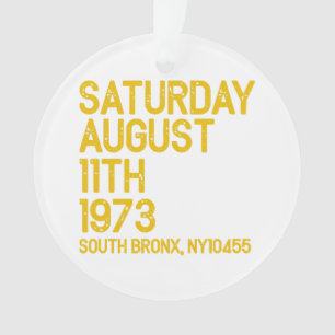 Hip Hop is geboren zaterdag, aug 11, 1973, 50 jaar Ornament