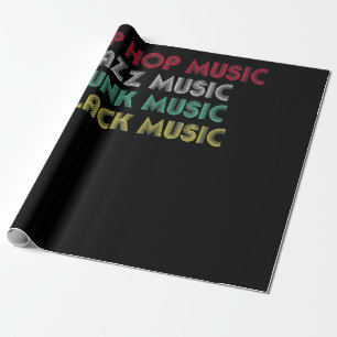 Hip Hop Jazz Funk Black Music - Musical Creative Cadeaupapier