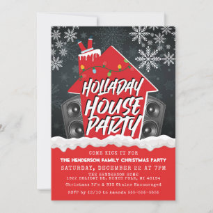 Hip Hop Kerst Huisfeest Kerstmis Kaart