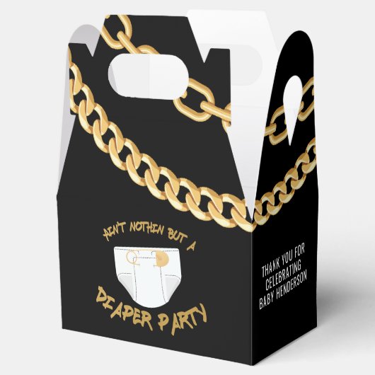 Hip Hop Luier Party Dank je Bedankdoosjes (Geopend)