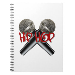 Hip Hop - mc rap dj rap turntable mic graffiti r&b Notitieboek