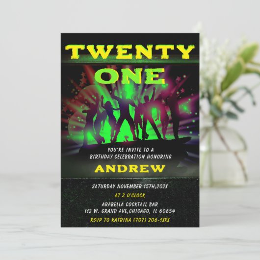 Hip hop Modèle Invitation d'anniversaire (Debout devant)