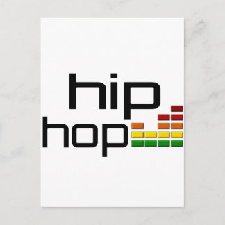 Hip Hop Music with Stereo Equalizer Briefkaart