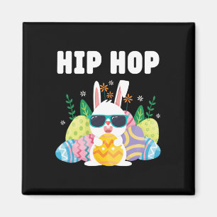Hip Hop Paashaas Gelukkige Paasdag Vrouwen Magneet