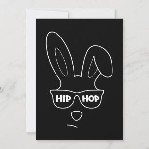 Hip Hop Paashaas Met Zonnebril Grappig Pasen Feestdagenkaart