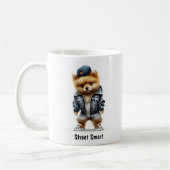 Hip hop Pomeranian Thug Café Mug (Gauche)