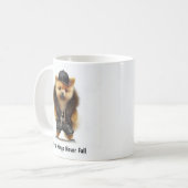 Hip hop Pomeranian Thug Café Mug (Devant gauche)