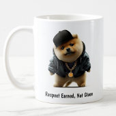Hip hop Pomeranian Thug Café Mug