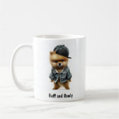 Hip hop Pomeranian Thug Café Mug (Gauche)