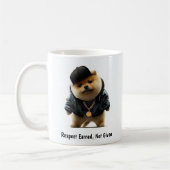 Hip hop Pomeranian Thug Café Mug (Gauche)