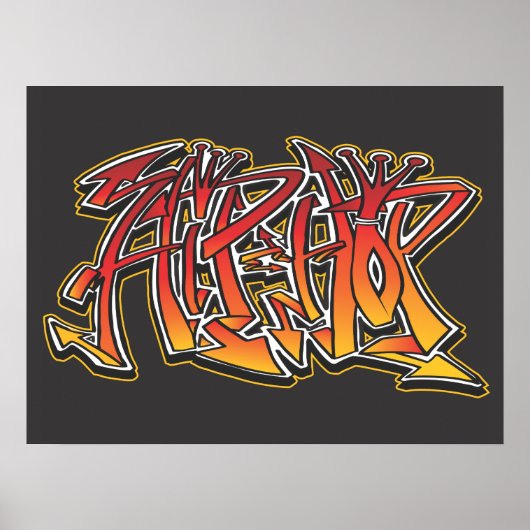 Hip-Hop-Poster Poster (Voorkant)