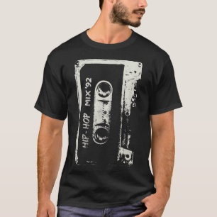 Hip Hop Rap Mixtape Cassette DJ Retro 90's T-shirt
