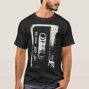 Hip Hop Rap Mixtape Cassette DJ Retro 90's T-shirt