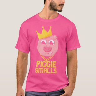Hip Hop Rap Piggie Smalls Varkenshouder Pun T-shirt