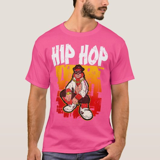 Hip Hop Retro Graffiti Rap Trap Music T-shirt (Voorkant)