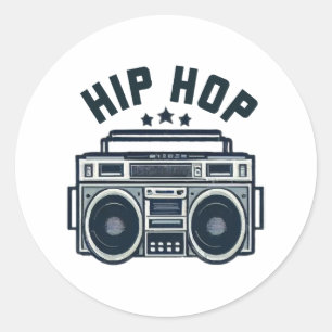 Hip hop ronde sticker