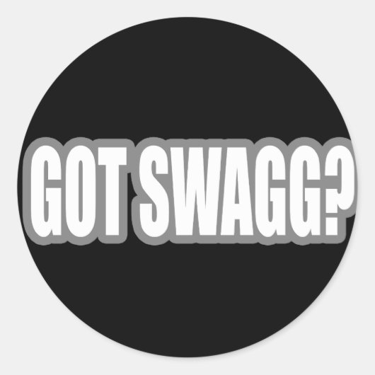 HIP HOP RONDE STICKER (Voorkant)