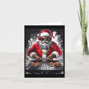 Hip Hop Santa DJ Kerstmis Kaart