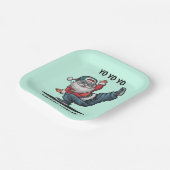 Hip Hop Sinterklaas Papieren Bordje (Gebogen)