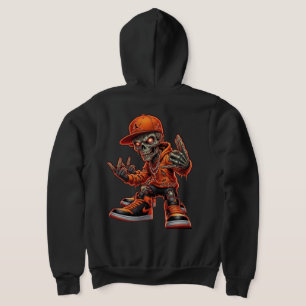 Hip Hop Skelet Grafische T-shirt