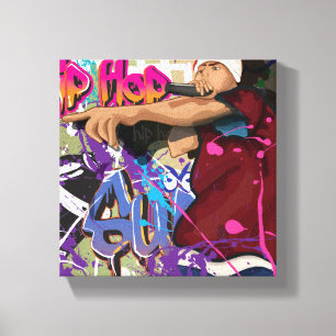 Hip Hop Star Canvas Afdruk